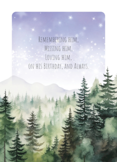 Birthday Remembering Him Missing Him Loving Him Always