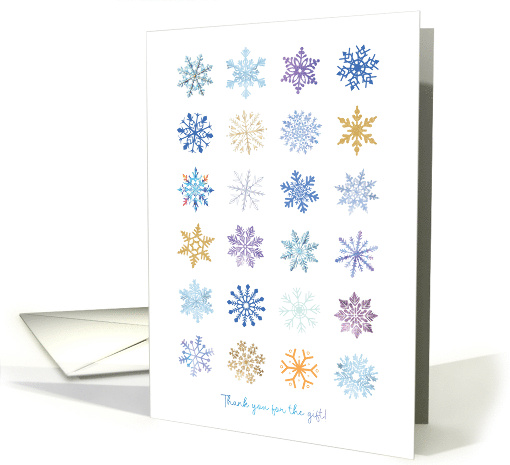 Thank You For The Gift Its Really Cool Snowflakes card (1894972)