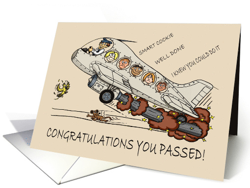 Congratulations Cartoon Caricatures New Pilot Passengers... (1514752)