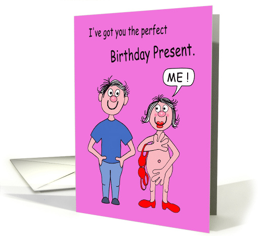 Cartoon Saucy Couple Funny Birthday for Partner card (1740354)