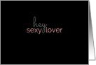 Birthday Greetings for Sexy Lover Suggestive Adult Theme card