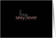Birthday Greetings for Sexy Lover Suggestive Adult Theme card