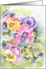 A Bouquet of Pansies card