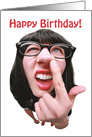 Happy Birthday Nose Picker card
