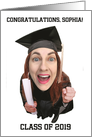 Customizable Congratulations Graduate Selfie Photo card