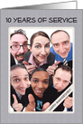 Ten Years of Service Business Employee Anniversary card