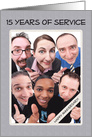 Fifteen Years of Service Business Employee Anniversary card