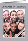 Twenty Years of Service Business Employee Anniversary card