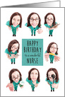 Happy Birthday to a Wonderful Nurse card