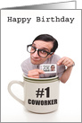 Happy Birthday For Coworker Cup of Joe card