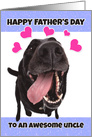 Happy Father’s Day Awesome Uncle Funny Dog card