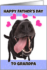 Happy Father’s Day to Grandpa Funny Dog card