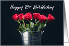 Happy Birthday 90th Birthday Bucket of Roses card