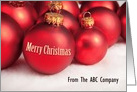 Merry Christmas Customize for Company Name card