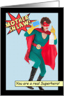 Happy Birthday Mother-in-Law Superhero Humor card
