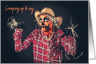 Happy Halloween Creepy Scarecrow card