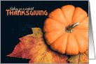 Happy Thanksgiving For Anyone Pumpkin card