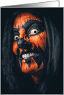 Happy Halloween For Anyone Creepy Pumpkin Person card