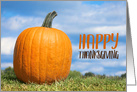 Happy Thanksgiving For Anyone Pumpkin Outdoors card