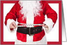 Merry Christmas Fat Santa Humor card