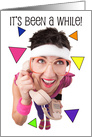 National Ding-A-Ling Day Retro 80s Woman on Phone Humor card