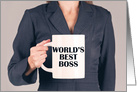 Happy Boss’s Day Word’s Best Boss Mug card