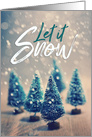 Merry Christmas Let it Snow card