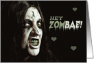 Happy Halloween ZomBAE Humor card