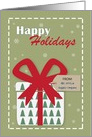 Happy Holidays Customize for Any Name or Business card