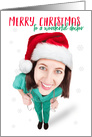 Merry Christmas to a Wonderful Doctor Humor card