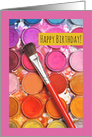 Happy Birthday to Anyone Watercolor Paints card