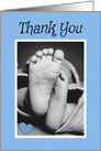 Thank You for the Baby Gift Blue For Boy card