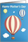 Happy Mother’s Day Hot Air Balloons card