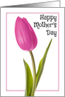 Happy Mother’s Day Pretty Pink Tulip card