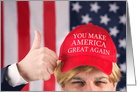 Thank You For You Military Service Funny Trump Hat Humor card