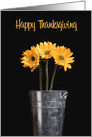 Happy Thanksgiving For Anyone Simple Sunflowers Photo card