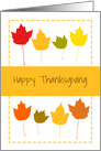 Happy Thanksgiving For Anyone Colorful Autumn Leaves card