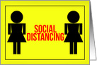 Social Distancing Coronavirus Women I Miss Hanging Out With You card