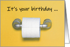 Happy Birthday Toilet Paper Shortage Coronavirus Humor card