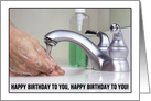 Happy Birthday For Anyone Hand Washing Coronavirus Humor card