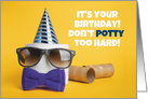 Happy Birthday For Anyone Toliet Paper Party Coronavirus Humor card