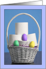 Happy Easter For Anyone Toilet Paper and Eggs Coronavirus Humor card