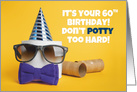 Happy 60th Birthday Toliet Paper Party Coronavirus Humor card