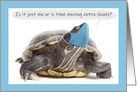 Thinking of You Turtle Face Mask Coronavirus Social Distancing Humor card