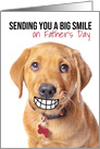 Happy Father’s Day Puppy With Big Smile Humor card