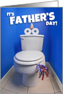Happy Father’s Day Funny Toilet Face Humor card