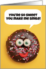 Donut Smile Love and Romance Humor card