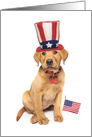 Happy Flag Day Cute Patriotic Puppy card