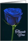 Thank You Police Blue Rose Photograph card