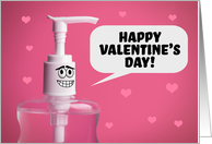 Happy Valentine’s Day Hand Sanitizer Humor card